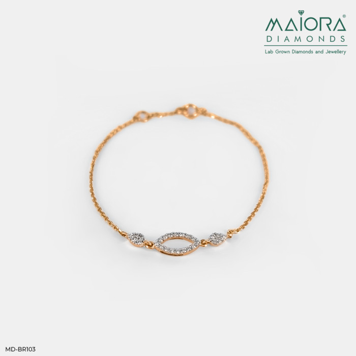 Marquise Link Diamond Bracelet