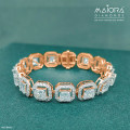 Princess Solitaire Tennis Diamond Bracelet