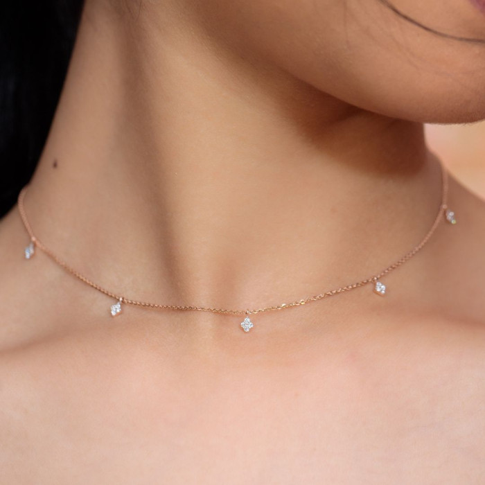 fcity.in - Simple Diamond Choker Necklace / Shimmering Charming Women  Necklaces