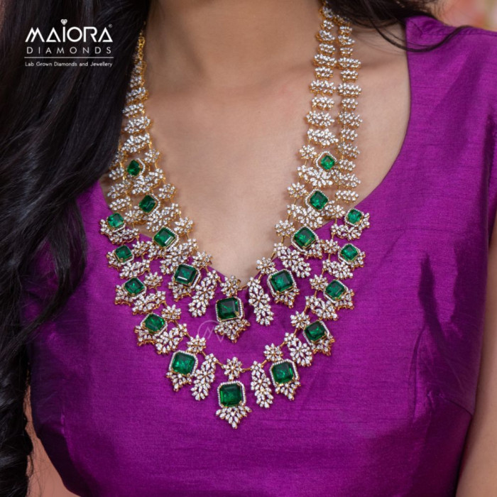 2 Layer Diamond Necklace With... - KothariJewelry.com | Facebook