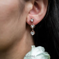Balanced Hanging Diamond Earrings
