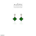 Green Elegance Diamond Earrings