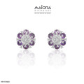 Lavender Elegant Diamond Earrings