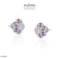 Lavender Elegant Diamond Earrings