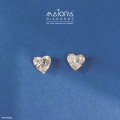 Heart Diamond Drop Earrings 