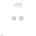 Cube Studs Diamond Earrings 