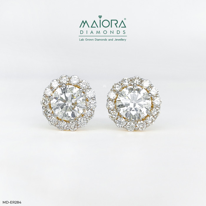 Carnation Diamond Earrings