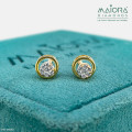Chakra Round Diamond Earrings
