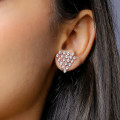 Tiny Triangle Diamond Earrings