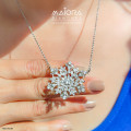 Palm Leaf Glamour Diamond Pendant