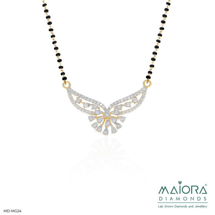 Butterfly Diamond Mangalsutra