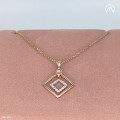 Square Sparkle Diamond Pendant