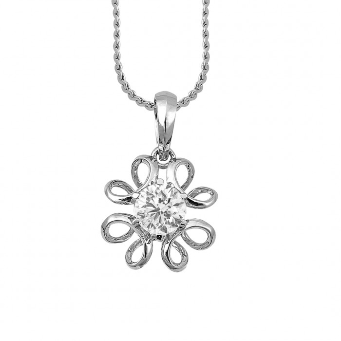 Entwined Solitaire Pendant