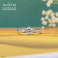 Twain Solitaire Ring