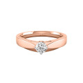 Twain Solitaire Ring