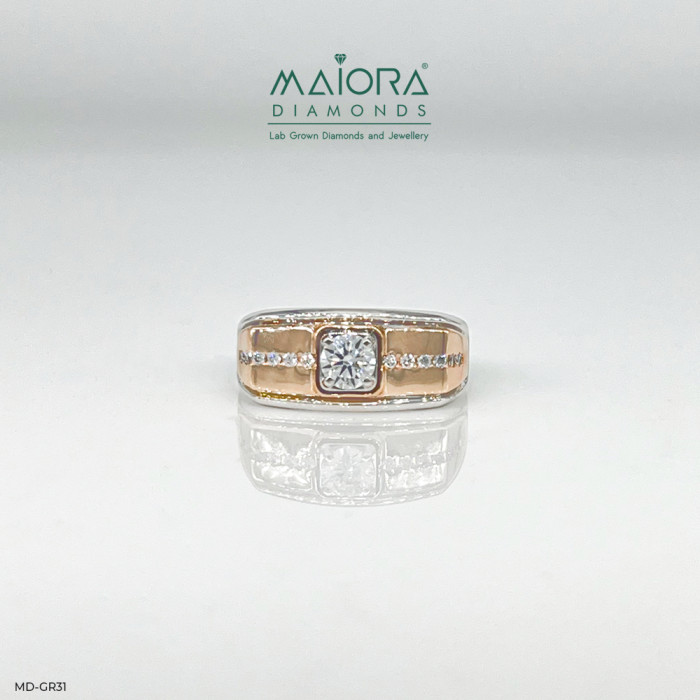 Elegant Single Diamond Ring for Men JL PT 578