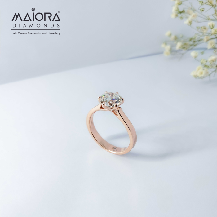 Solitaire Diamond Ring V-shape | Style 5797-W | PIERRE Jewellery - order  now in India