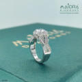 Halo Oval Diamond Ring