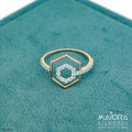 Hexagon Perfection Diamond Rings