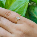 Classy Leaf Everyday Diamond Rings
