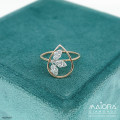 Sleek Flora Diamond Rings