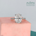 4 Carat Oval Solitaire Diamond Rings