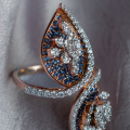 Cerulean Diamond Ring 