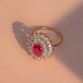 Crimson Diamond Ring 