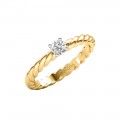 Solo Diamond Crushed Ring