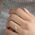 Boomed Diamond Ring