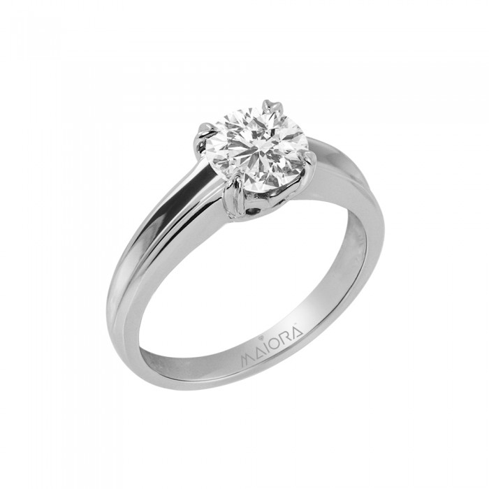 Swank Solitaire Ring