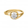 Twisting Solitaire Ring