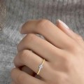 Tiny Trinity Diamond Ring