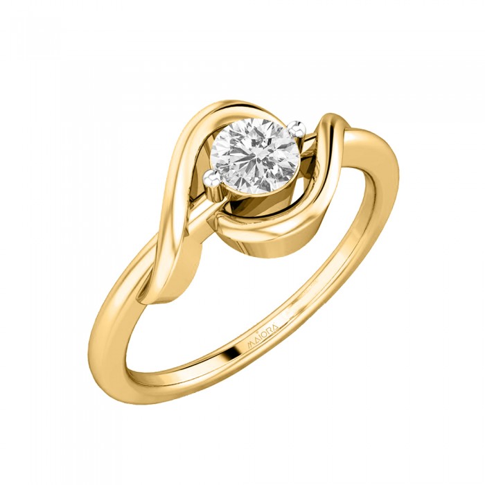Twirl Soltaire Ring