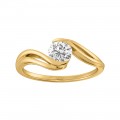 Swirly Solitaire Ring