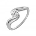 Swirly Solitaire Ring